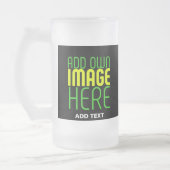 MODERNE BEWERKBARE EENVOUDIGE ZWARTE AFBEELDING TE MATGLAS BIERPUL (Links)