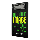 MODERNE BEWERKBARE EENVOUDIGE ZWARTE AFBEELDING TE MINI KLEMBORD (Angled2)