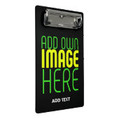 MODERNE BEWERKBARE EENVOUDIGE ZWARTE AFBEELDING TE MINI KLEMBORD (Schuin)