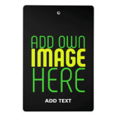 MODERNE BEWERKBARE EENVOUDIGE ZWARTE AFBEELDING TE MINI KLEMBORD (Achterkant)