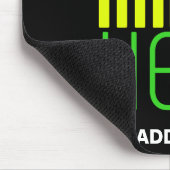 MODERNE BEWERKBARE EENVOUDIGE ZWARTE AFBEELDING TE MUISMAT (Hoek)