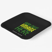 MODERNE BEWERKBARE EENVOUDIGE ZWARTE AFBEELDING TE PAPIEREN BORDJE (Gebogen)