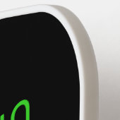 MODERNE BEWERKBARE EENVOUDIGE ZWARTE AFBEELDING TE PICKLEBALL PADDLE (Links Detail)