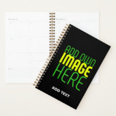 MODERNE BEWERKBARE EENVOUDIGE ZWARTE AFBEELDING TE PLANNER (Display)