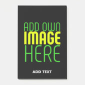 MODERNE BEWERKBARE EENVOUDIGE ZWARTE AFBEELDING TE POST-IT® NOTES (Voorkant)