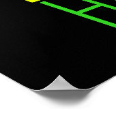 MODERNE BEWERKBARE EENVOUDIGE ZWARTE AFBEELDING TE POSTER (Hoek)