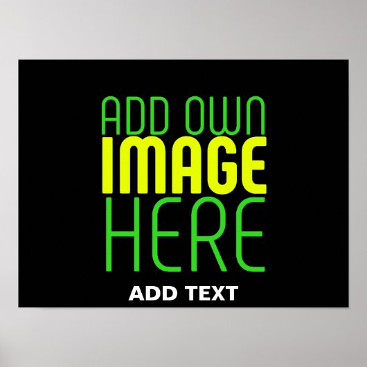 MODERNE BEWERKBARE EENVOUDIGE ZWARTE AFBEELDING TE POSTER (Voorkant)