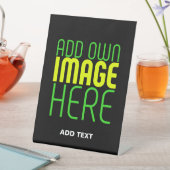 MODERNE BEWERKBARE EENVOUDIGE ZWARTE AFBEELDING TE RECLAMEBORD MET VOETSTUK (Insitu)