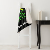 MODERNE BEWERKBARE EENVOUDIGE ZWARTE AFBEELDING TE SHERPA DEKEN (In situ)