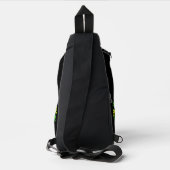 MODERNE BEWERKBARE EENVOUDIGE ZWARTE AFBEELDING TE SLING BAG (Achterkant)