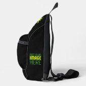 MODERNE BEWERKBARE EENVOUDIGE ZWARTE AFBEELDING TE SLING BAG (Rechts)