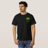 MODERNE BEWERKBARE EENVOUDIGE ZWARTE AFBEELDING TE T-SHIRT (Voorkant volledig)