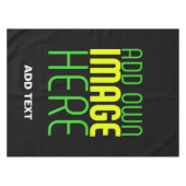 MODERNE BEWERKBARE EENVOUDIGE ZWARTE AFBEELDING TE TAFELKLEED (Voorkant (Horizontaal))