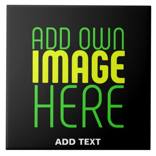 MODERNE BEWERKBARE EENVOUDIGE ZWARTE AFBEELDING TE TEGELTJE (Voorkant)