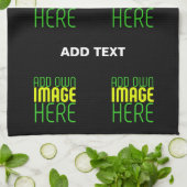 MODERNE BEWERKBARE EENVOUDIGE ZWARTE AFBEELDING TE THEEDOEK (Gevouwen)