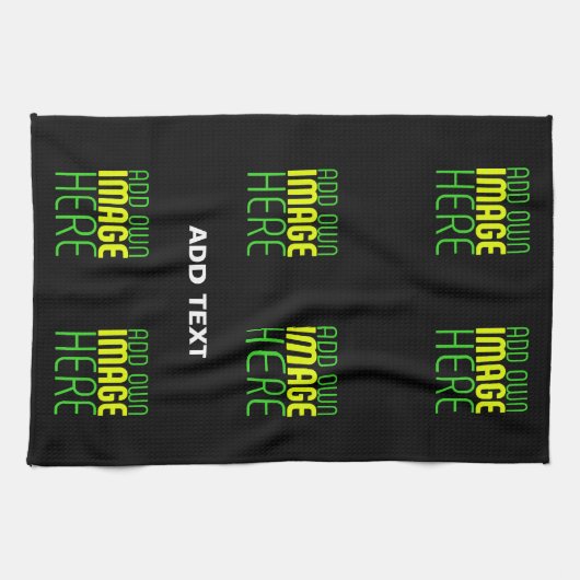 MODERNE BEWERKBARE EENVOUDIGE ZWARTE AFBEELDING TE THEEDOEK (Horizontaal)