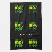 MODERNE BEWERKBARE EENVOUDIGE ZWARTE AFBEELDING TE THEEDOEK (Verticaal)