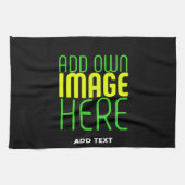 MODERNE BEWERKBARE EENVOUDIGE ZWARTE AFBEELDING TE THEEDOEK (Horizontaal)