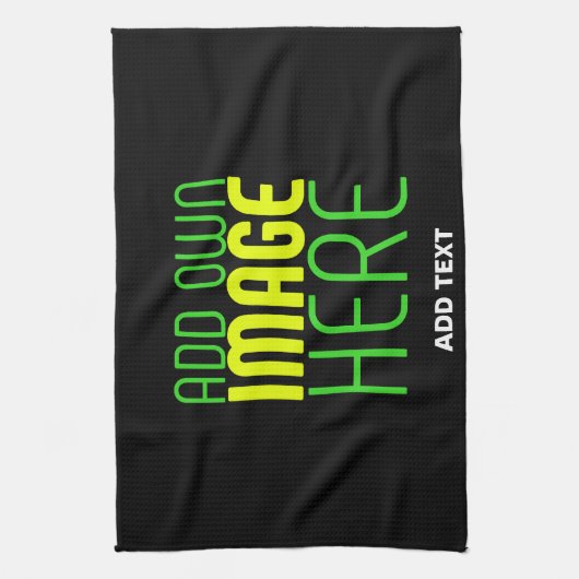 MODERNE BEWERKBARE EENVOUDIGE ZWARTE AFBEELDING TE THEEDOEK (Verticaal)