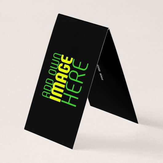 MODERNE BEWERKBARE EENVOUDIGE ZWARTE AFBEELDING TE VISITEKAARTJE (Achterkant)