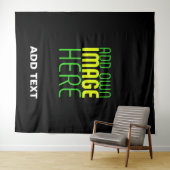 MODERNE BEWERKBARE EENVOUDIGE ZWARTE AFBEELDING TE WANDKLEED (In Situ (horizontaal))