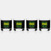 MODERNE BEWERKBARE EENVOUDIGE ZWARTE AFBEELDING TE WHISKY GLAS (Achterkant)