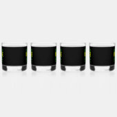 MODERNE BEWERKBARE EENVOUDIGE ZWARTE AFBEELDING TE WHISKY GLAS (Links)