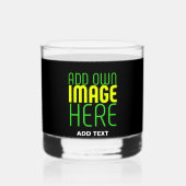 MODERNE BEWERKBARE EENVOUDIGE ZWARTE AFBEELDING TE WHISKY GLAS (Achterkant)