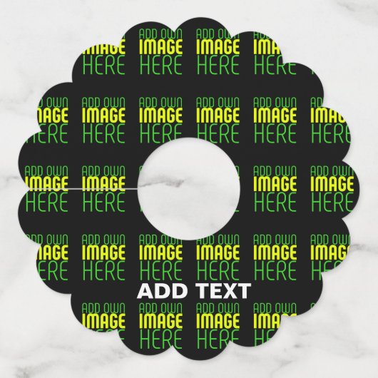 MODERNE BEWERKBARE EENVOUDIGE ZWARTE AFBEELDING TE WIJNGLASLABEL (Voorkant)