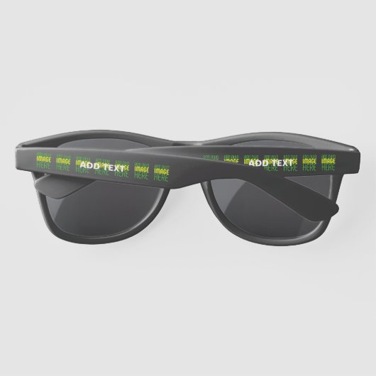 MODERNE BEWERKBARE EENVOUDIGE ZWARTE AFBEELDING TE ZONNEBRILLEN (Achterkant)