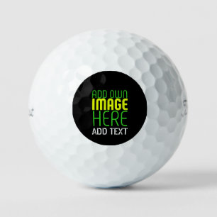 MODERNE BEWERKBARE EENVOUDIGE ZWARTE AFBEELDINGSTE GOLFBALLEN