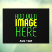 MODERNE BEWERKBARE EENVOUDIGE ZWARTE AFBEELDINGSTE RAAMSTICKER (Vel 3)