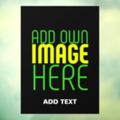 MODERNE BEWERKBARE EENVOUDIGE ZWARTE AFBEELDINGSTE RAAMSTICKER (Vel 3)