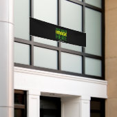 MODERNE BEWERKBARE EENVOUDIGE ZWARTE AFBEELDINGSTE SPANDOEK (Buitenkant Gebouw)