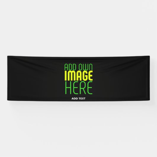 MODERNE BEWERKBARE EENVOUDIGE ZWARTE AFBEELDINGSTE SPANDOEK (Horizontaal)