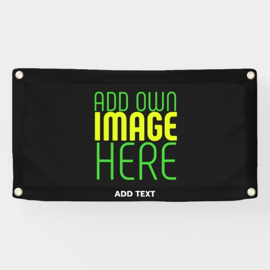 MODERNE BEWERKBARE EENVOUDIGE ZWARTE AFBEELDINGSTE SPANDOEK (Horizontaal)