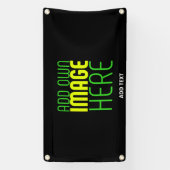 MODERNE BEWERKBARE EENVOUDIGE ZWARTE AFBEELDINGSTE SPANDOEK (Verticaal)