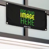 MODERNE BEWERKBARE EENVOUDIGE ZWARTE AFBEELDINGSTE SPANDOEK (Buitenkant Gebouw)