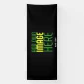 MODERNE BEWERKBARE EENVOUDIGE ZWARTE AFBEELDINGSTE SPANDOEK (Verticaal)