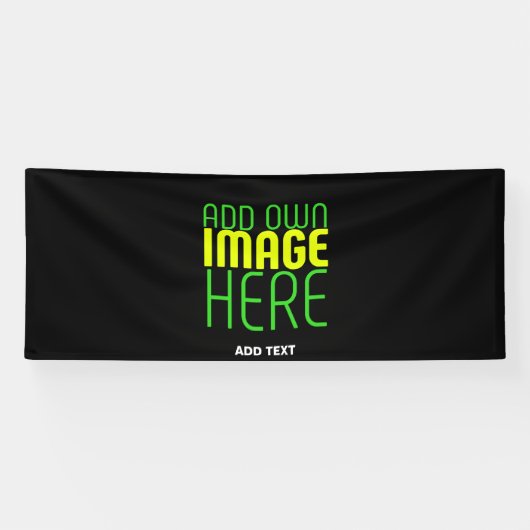 MODERNE BEWERKBARE EENVOUDIGE ZWARTE AFBEELDINGSTE SPANDOEK (Horizontaal)