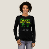 MODERNE BEWERKBARE EENVOUDIGE ZWARTE AFBEELDINGSTE Tri-Blend SHIRT (Voorkant)