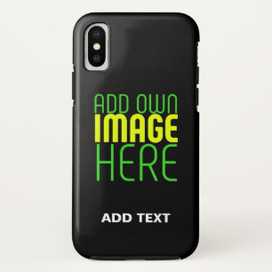MODERNE BEWERKBARE EENVOUDIGE ZWARTE AFSBEELDING T Case-Mate iPhone CASE