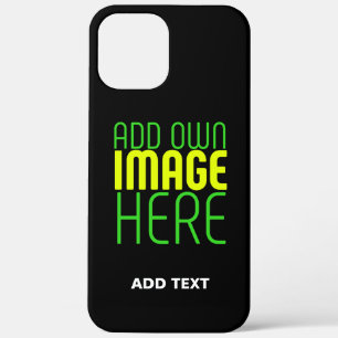 MODERNE BEWERKBARE EENVOUDIGE ZWARTE AFSBEELDING T Case-Mate iPhone CASE