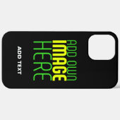 MODERNE BEWERKBARE EENVOUDIGE ZWARTE AFSBEELDING T Case-Mate iPhone CASE (Achterkant / Rechts)