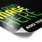 MODERNE BEWERKBARE EENVOUDIGE ZWARTE AFSBEELDING T FOTO AFDRUK (Hoek)