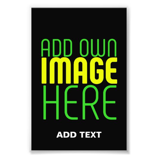 MODERNE BEWERKBARE EENVOUDIGE ZWARTE AFSBEELDING T FOTO AFDRUK (Voorkant)