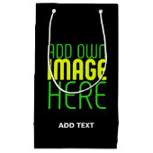 MODERNE BEWERKBARE EENVOUDIGE ZWARTE AFSBEELDING T KLEIN CADEAUZAKJE (Voorkant)