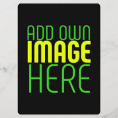 MODERNE BEWERKBARE EENVOUDIGE ZWARTE AFSBEELDING T MENU (Achterkant)