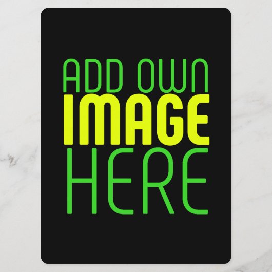 MODERNE BEWERKBARE EENVOUDIGE ZWARTE AFSBEELDING T MENU (Achterkant)