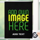 MODERNE BEWERKBARE EENVOUDIGE ZWARTE AFSBEELDING T RAAMSTICKER (Huis)